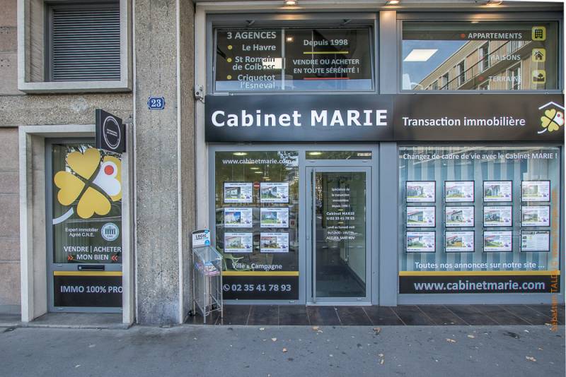Cabinet MARIE, Agence immobilière Place de l'Hôtel de ville au Havre