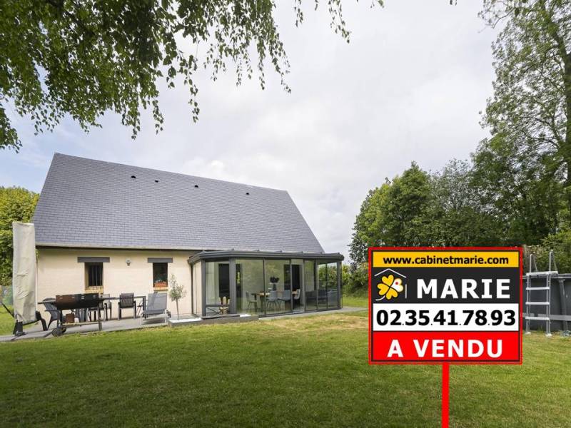 VENDU ! EN EXCLUSIVITÉ, Maison 130m² habitables sur belle parcelle de terrain AU CALME 1200m² - SAINT-ROMAIN DE COLBOSC :