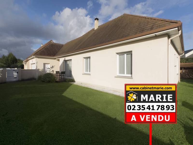 VENDU ! EN EXCLUSIVITÉ, PLAIN-PIED TOTAL 130m² très bien situé à ST-ROMAIN DE COLBOSC (76430)