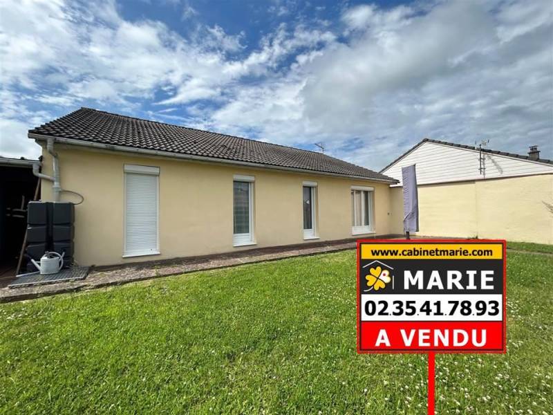 VENDU ! PLAIN-PIED TOTAL en très bon état avec GARAGE et JARDIN situé à TURRETOT (76280)