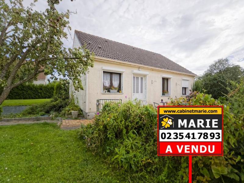 VENDU ! Maison de PLAIN-PIED avec SOUS-SOL COMPLET sur parcelle de 900m² situé à SANDOUVILLE (76430)