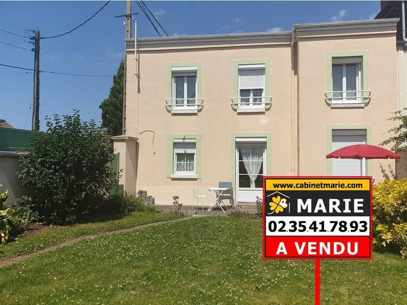 Vendu ! MAISON T3 très bien entretenue avec JOLI JARDIN SUD  située au HAVRE - SANVIC (76620), proche ÉGLISE