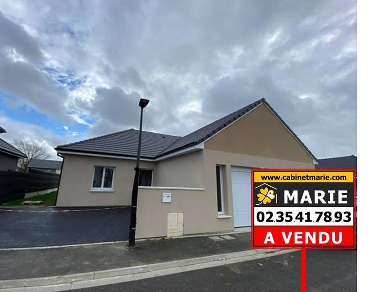 Vendu ! PLAIN-PIED TOTAL NEUF avec 3 CHAMBRES & GARAGE situé PLEIN COEUR de SAINT ROMAIN DE COLBOSC (76430)