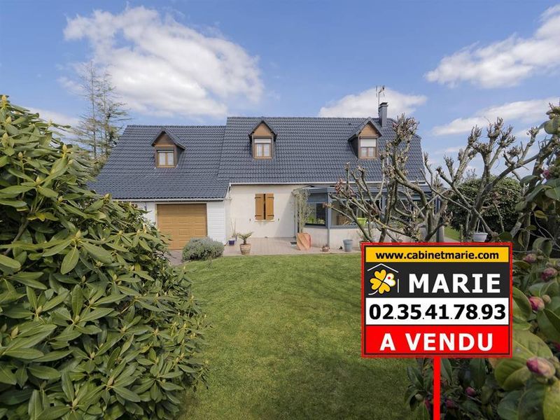 Vendu ! JOLI PAVILLON FAMILIAL T6 avec DOUBLE GARAGE  secteur SAINT ROMAIN DE COLBOSC (76430), proche A29