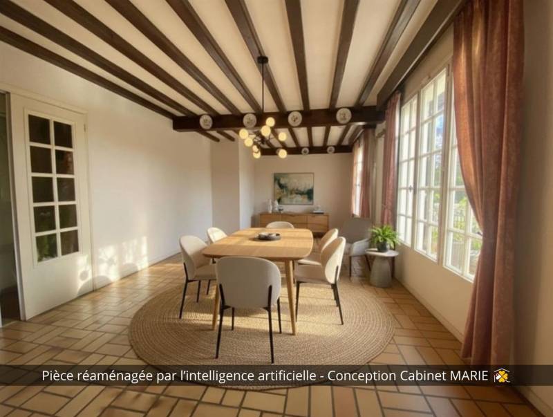 Maison NON-MITOYENNE offrant vie de PLAIN-PIED très bien située dans le Centre-Bourg de FONTAINE-LA-MALLET (76290)